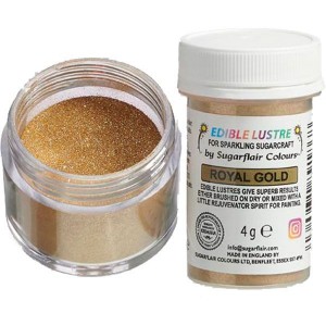 Прахообразен оцветител Sugarflair Кралско злато/Royal Gold, 4 г
